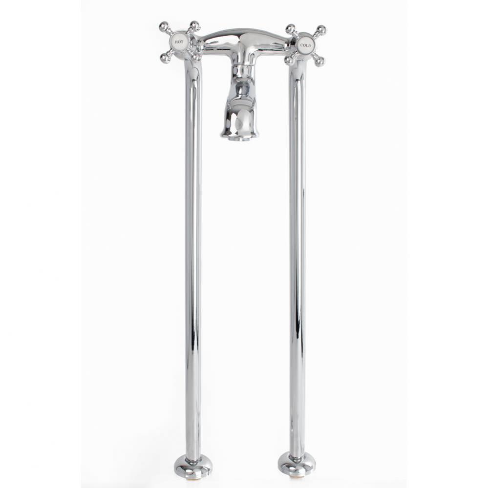 5100 SERIES Basic Free-Standing Tub Filler - Cross Handles