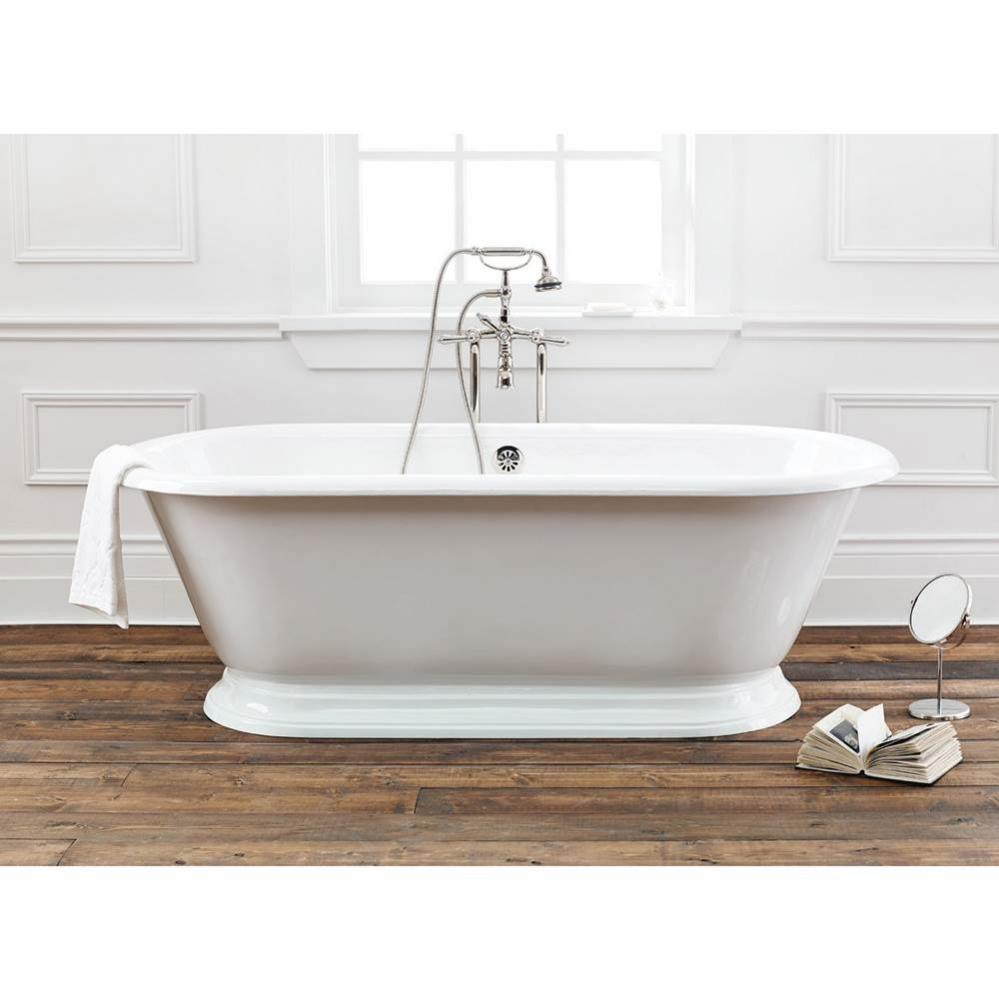 SANDRINGHAM Cast Iron Bathtub with Continuous Rolled Rim