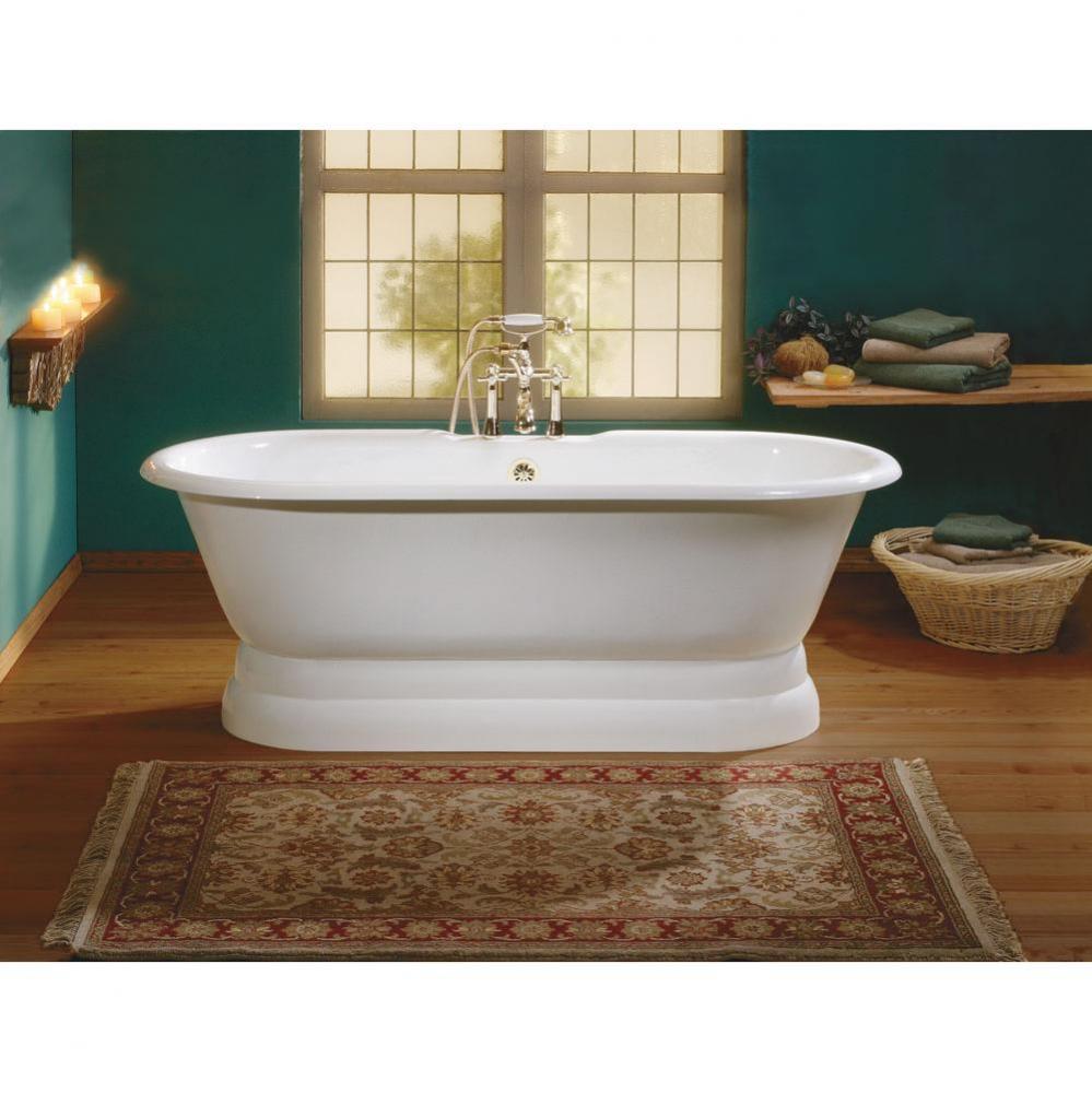 Regal Tub W/ Pedestal, 61'', White, Flat