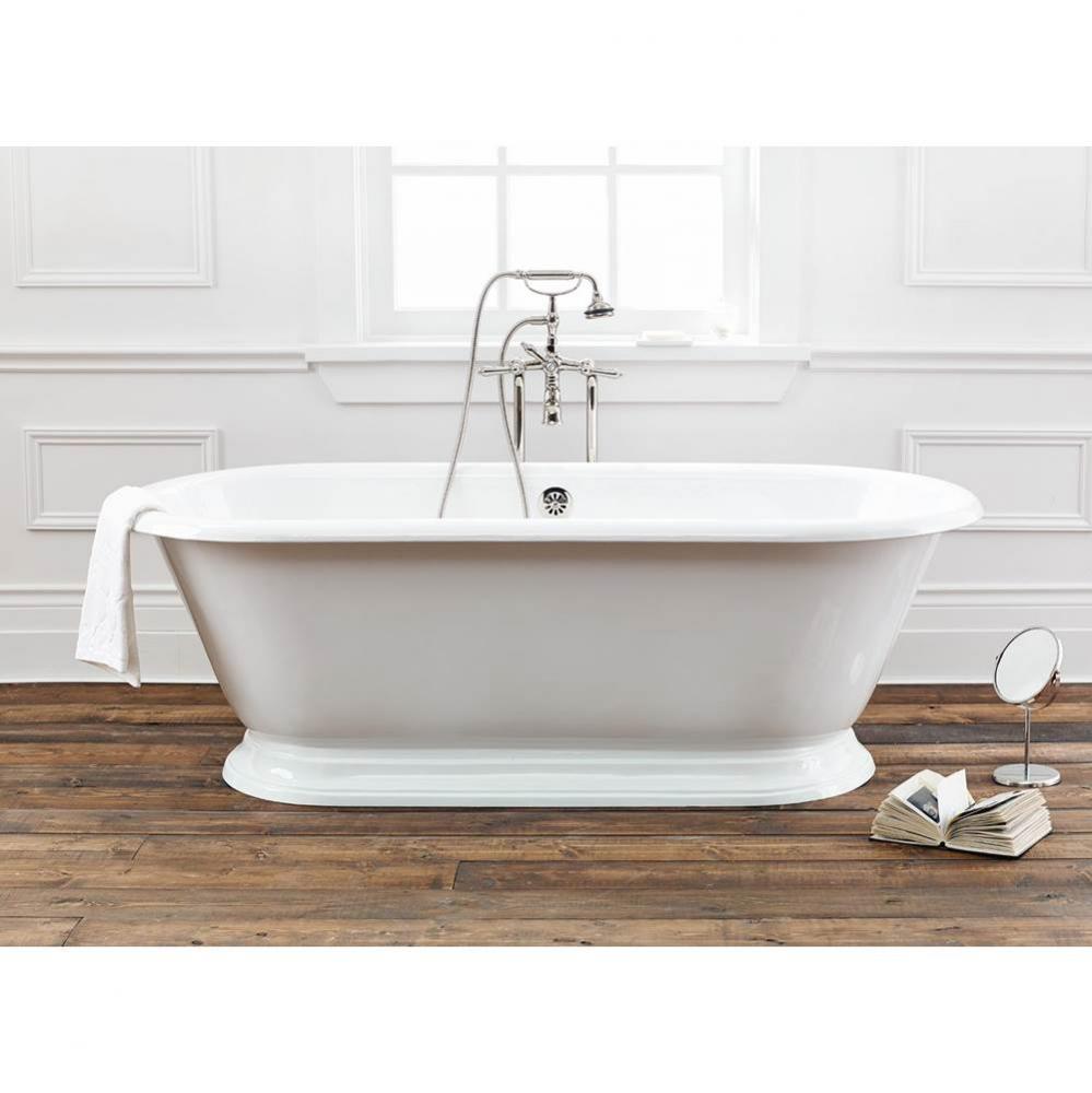 SANDRINGHAM Cast Iron Bathtub with Faucet Holes