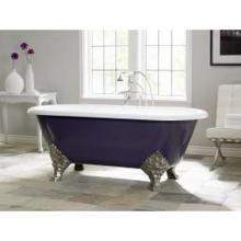 Cheviot Products 2160-WW-6-BN - CARLTON Cast Iron Bathtub with Faucet Holes