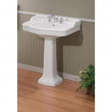 Cheviot Products 350/28-WH-8 - ANTIQUE Pedestal Sink