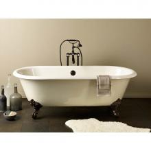 Cheviot Products 2175-WW-WH - REGAL Cast Iron Bathtub with Continuous Rolled Rim