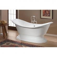 Cheviot Products 2151-WW-0 - Regency Cast Iron Bathtub With Pedestal Base