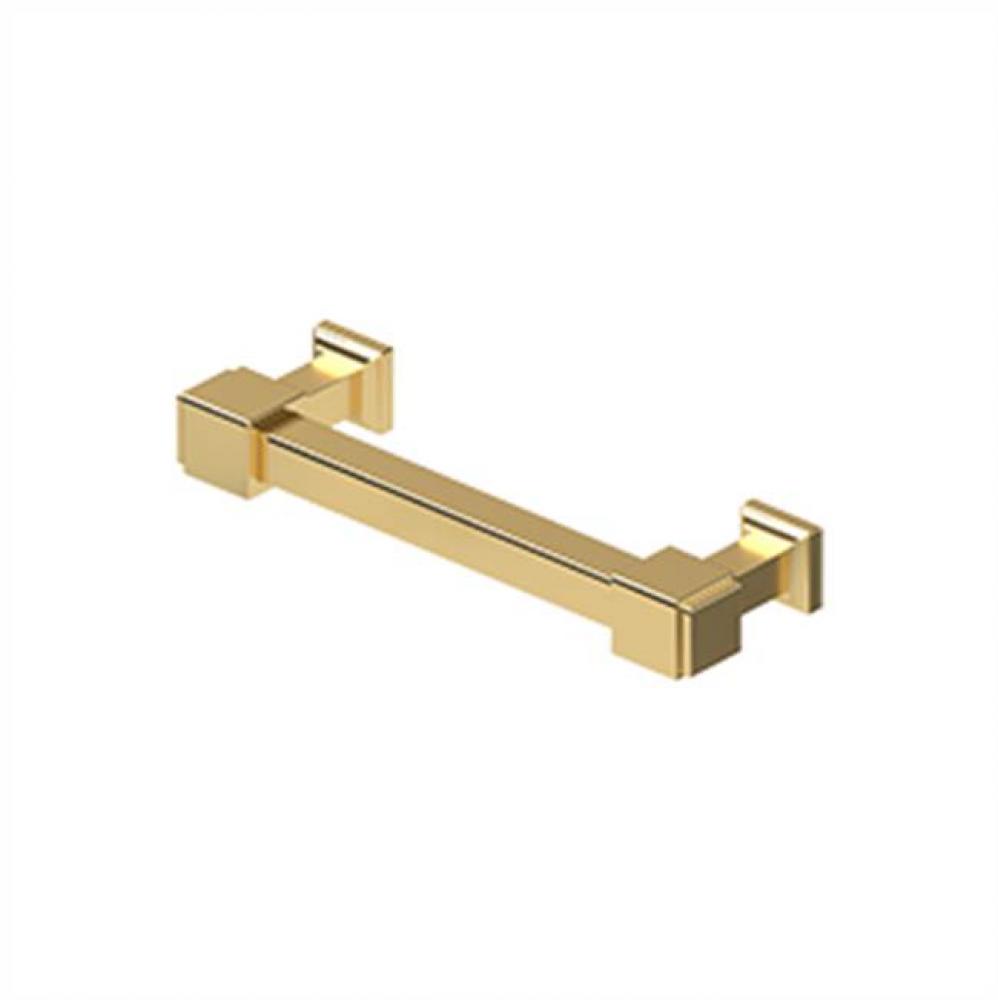 Decorative Cabinet Pull 4'', Manhattan, Solid Brass