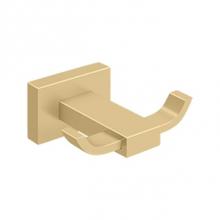 Deltana 55D2010-4 - Double Robe Hook 55D Series, Satin Brass
