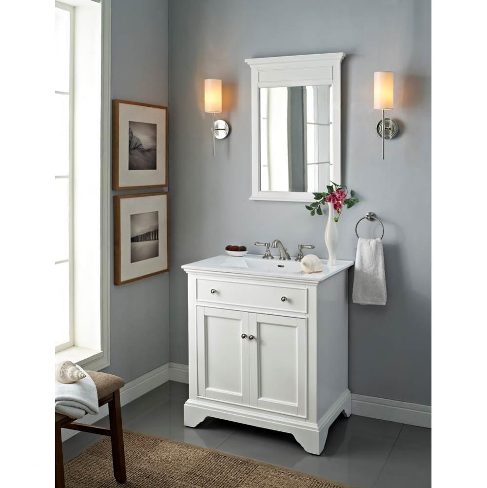 Framingham 30'' Vanity - Polar White