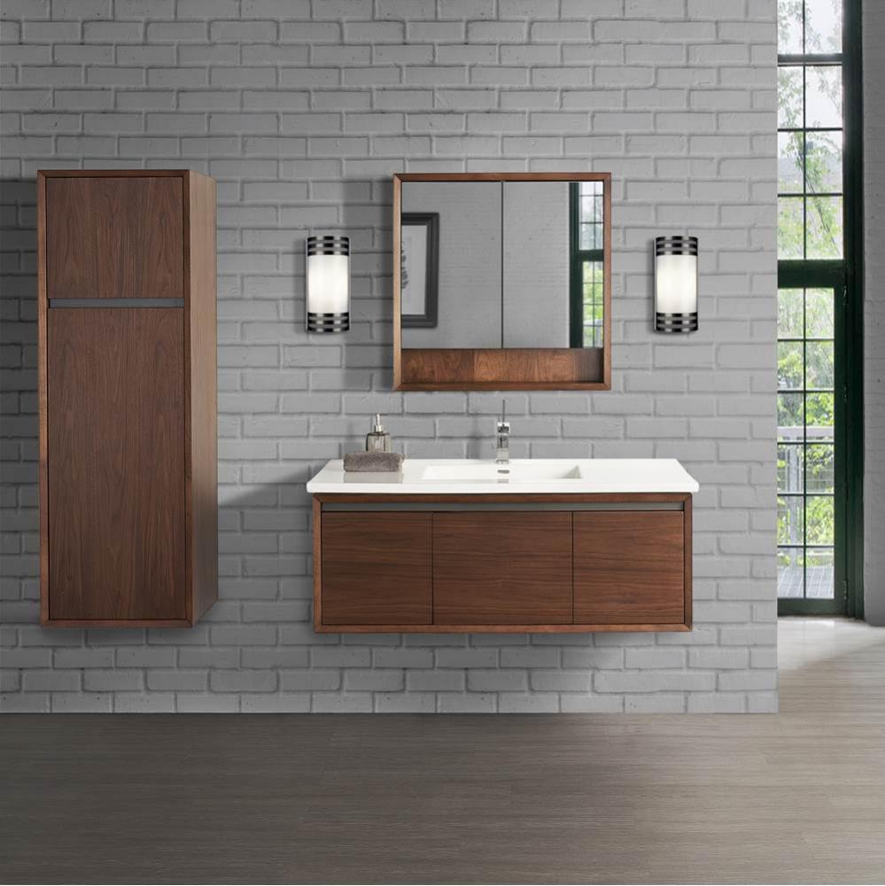 M4 48'' Wall Mount Vanity - Natural Walnut