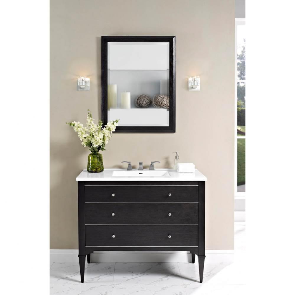 Charlottesville w/Nickel 42'' Vanity - Vintage Black