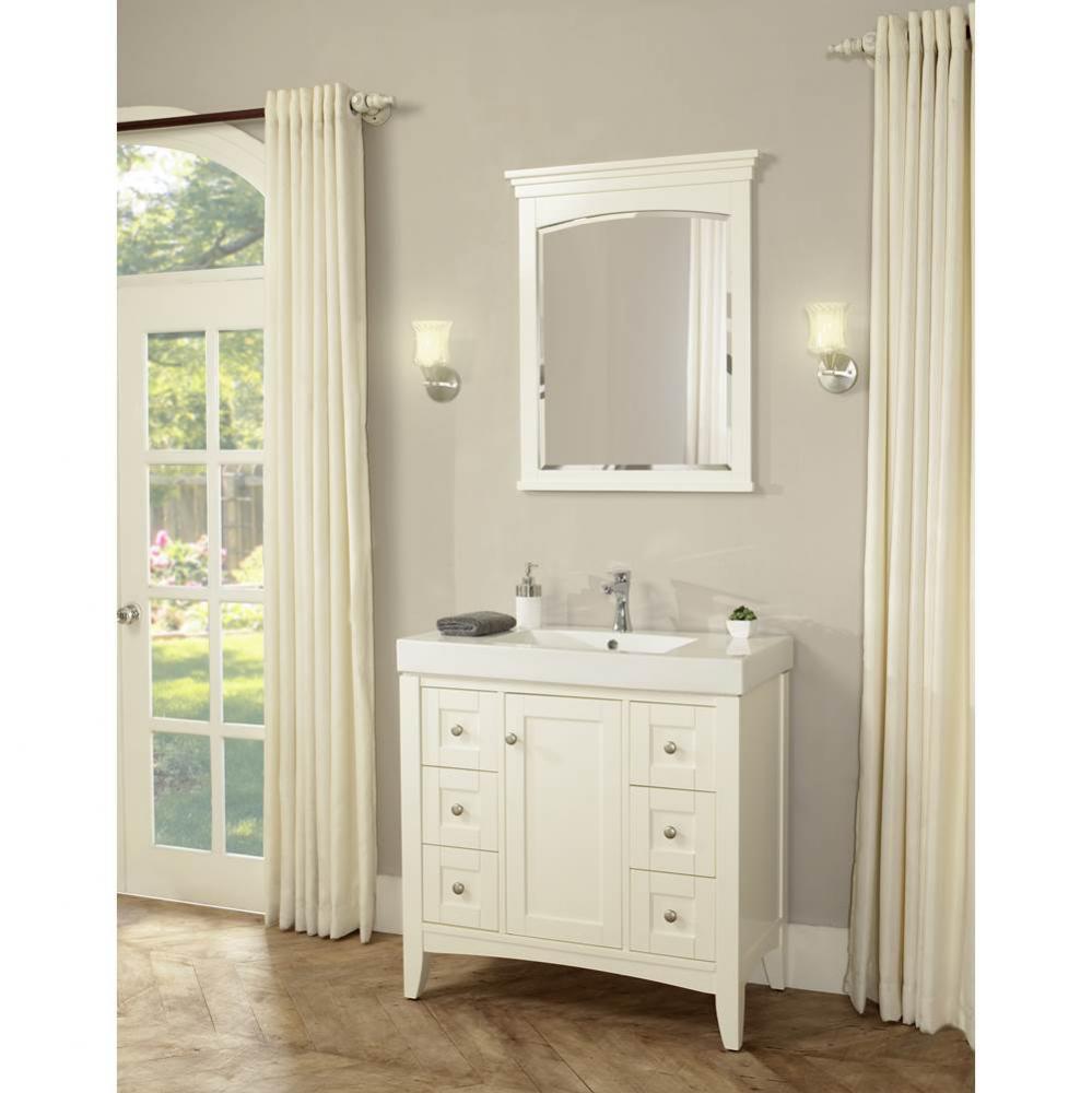 Shaker Americana 36x18'' Vanity - Polar White