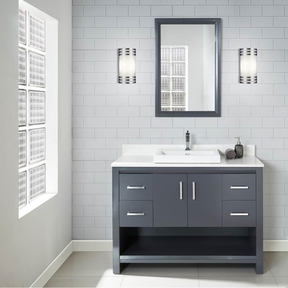 Studio One 48'' Vanity In Glossy Pewter