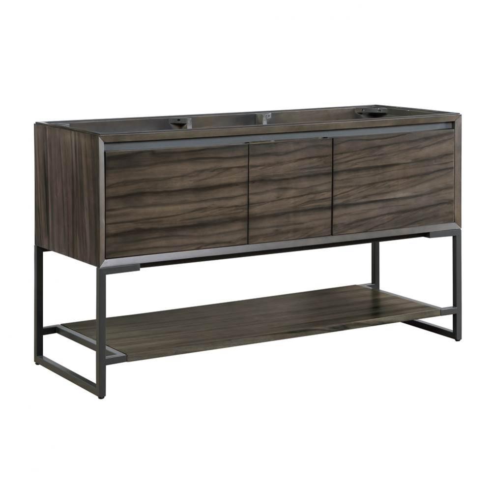 M4 60'' Double Bowl Vanity - Smoke