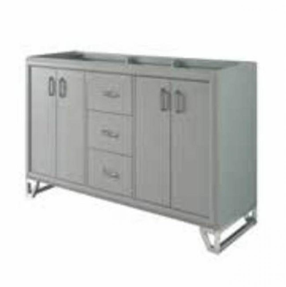 Revival 60'' Double Bowl Vanity In Glossy Med Gray