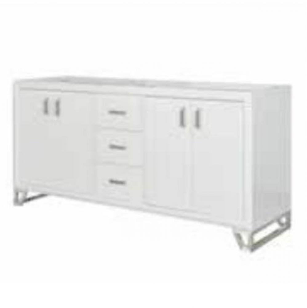 Revival 72'' Double Bowl Vanity In Glossy Med Gray