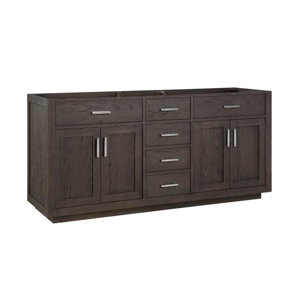 Brookings 72'' Double Bowl Vanity - Burnt Chocolate