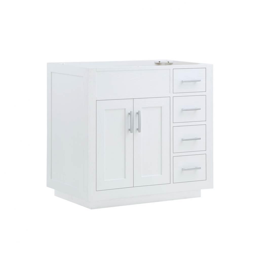 Brookings 36'' Vanity Drawer-right - Polar White