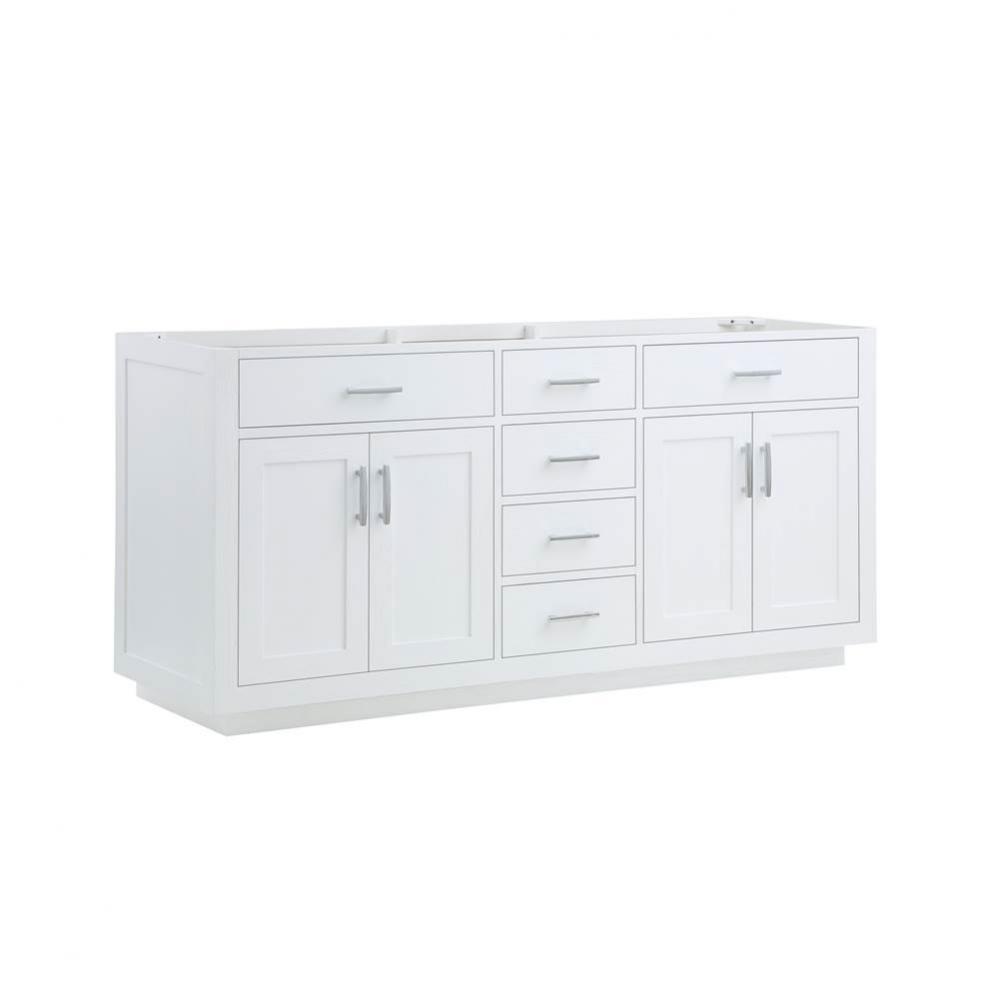 Brookings 72'' Double Bowl Vanity - Polar White