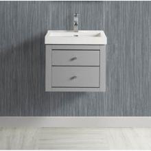 Fairmont Designs 1510-WV2118 - Charlottesville w/Nickel 21x18'' Wall Mount Vanity In Light Gray