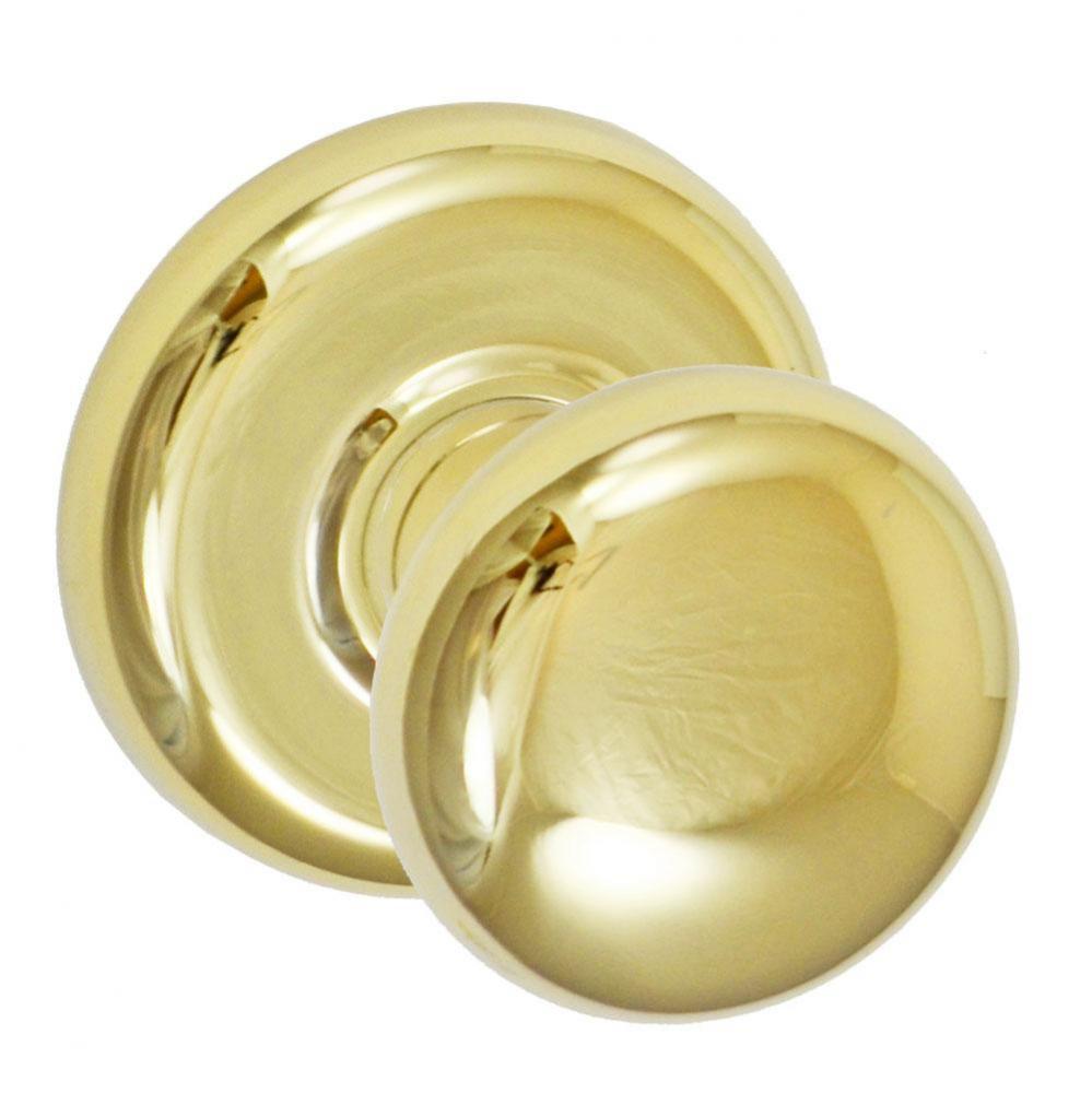 Half-Round Knob with Radius  Rose Dummy Single in PVD