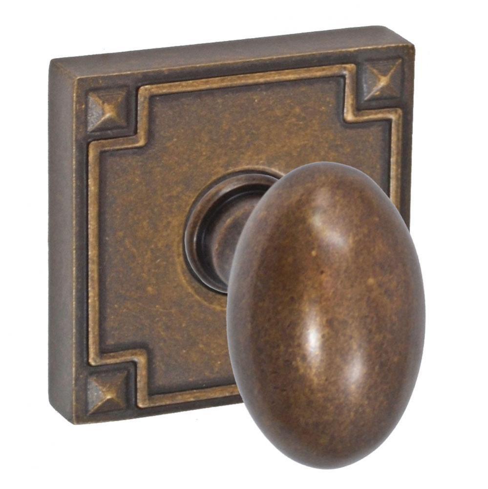 Egg Knob with Sonoma Rose Privacy Set in Medium