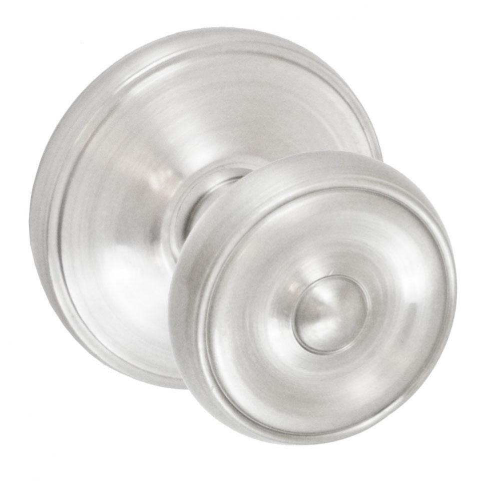 Cambridge Knob with Cambridge Rose Dummy Single in Brushed