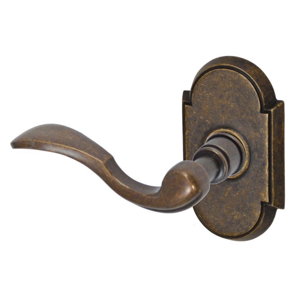 Paddle Lever with Tarvos Rose Dummy Single in Medium Bronze - Left