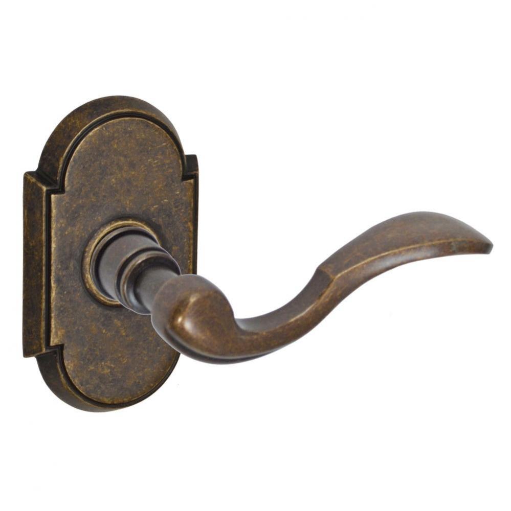 Paddle Lever with Tarvos Rose Passage Set in Medium Bronze - Right