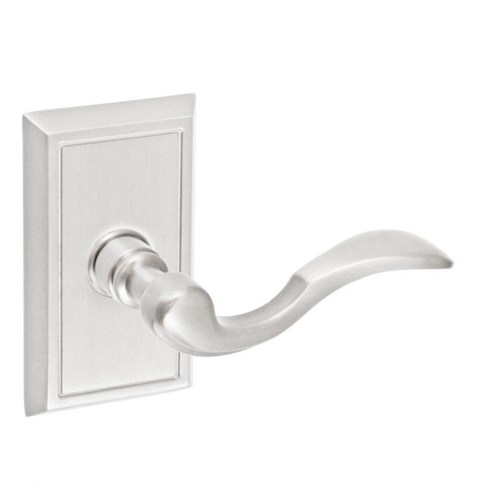 Paddle Lever with Shaker Rose Dummy Single in Brushed Nickel - Right