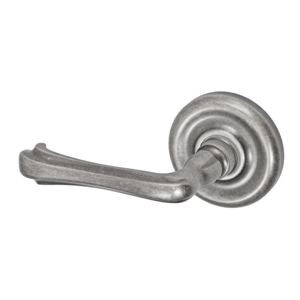 Claw Foot Lever with Contoured Radius Rose Dummy Single in Antique Pewter - Left