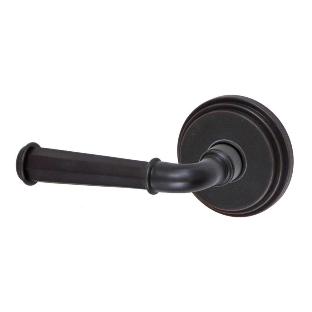 St Charles Lever with Stepped  Rose Dummy Single in Oil Rubbed Bronze - Left