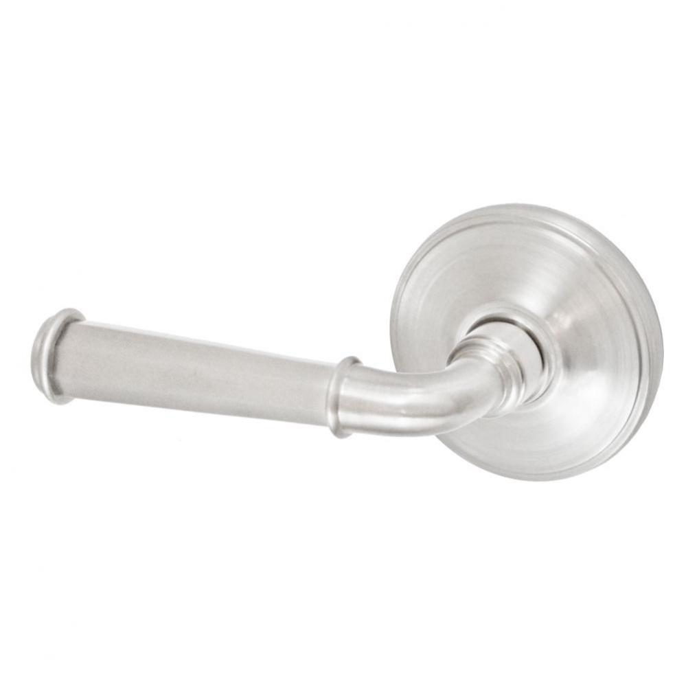 St Charles Lever with Cambridge Rose Dummy Single in Brushed Nickel - Left