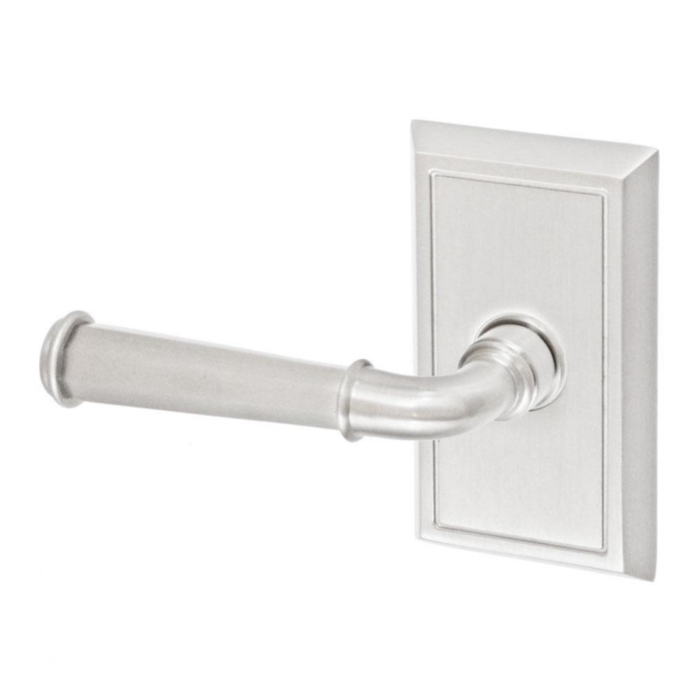 St Charles Lever with Shaker Rose Dummy Single in Brushed Nickel - Left