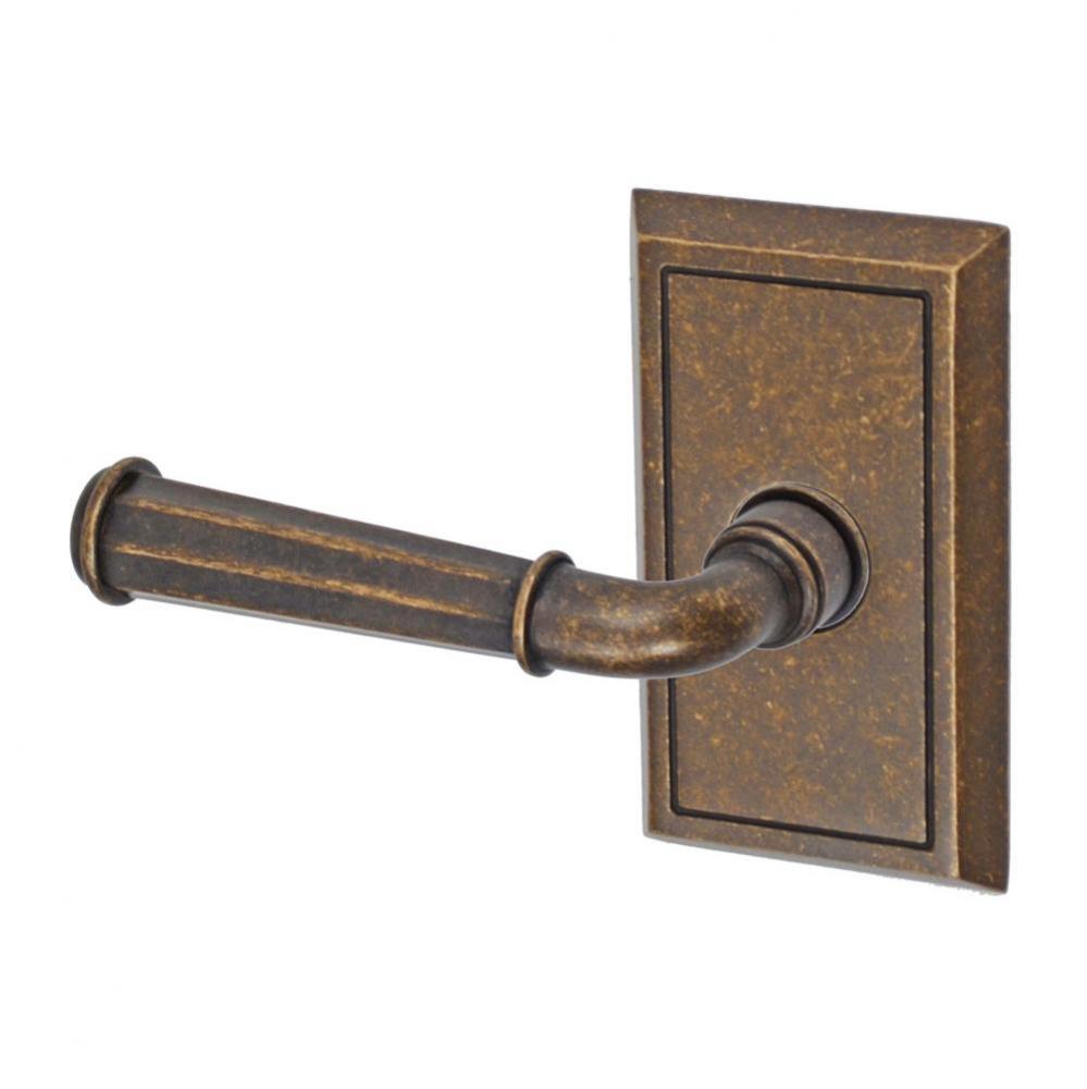 St Charles Lever with Shaker Rose Dummy Single in Medium Bronze - Left