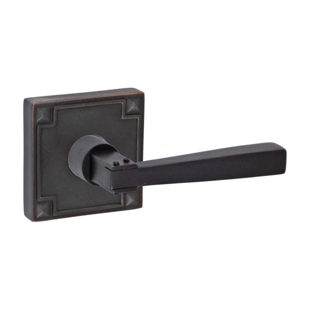 Sonoma Lever with Sonoma Rose Passage Set in Oil Rubbed Bronze - Right