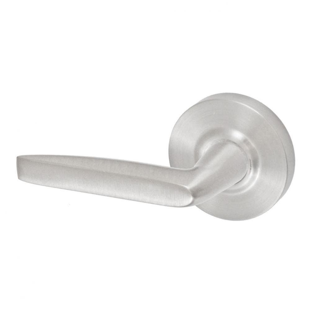 Empire Lever with Contemporary Rose Dummy Single in Brushed Nickel - Left