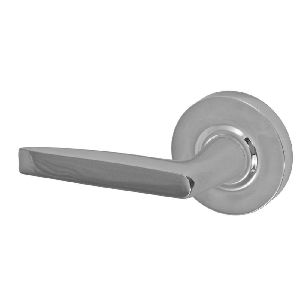 Empire Lever with Contemporary Rose Dummy Single in Polished Chrome - Left