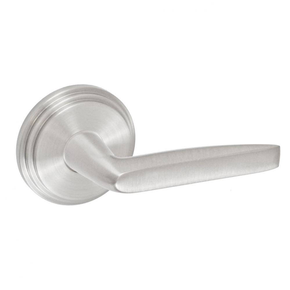 Empire Lever with Stepped  Rose Dummy Single in Brushed Nickel - Right