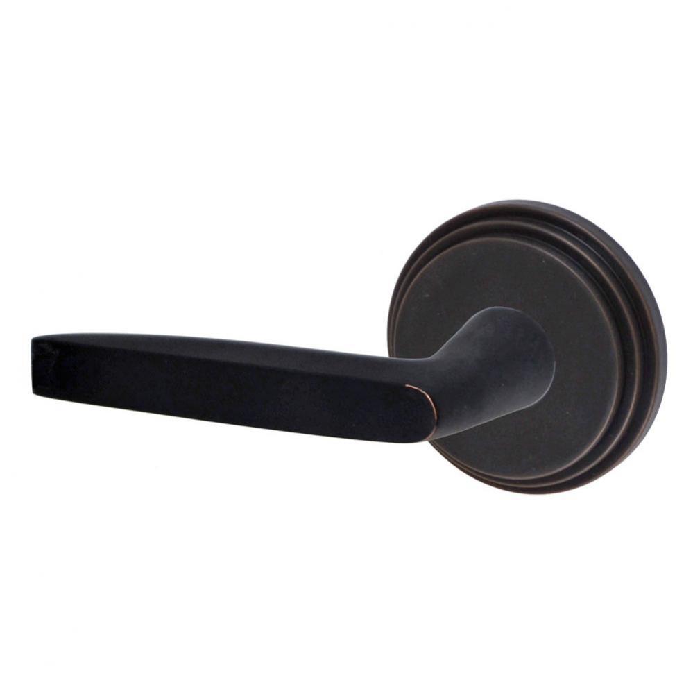 Empire Lever with Stepped  Rose Dummy Single in Oil Rubbed Bronze - Left