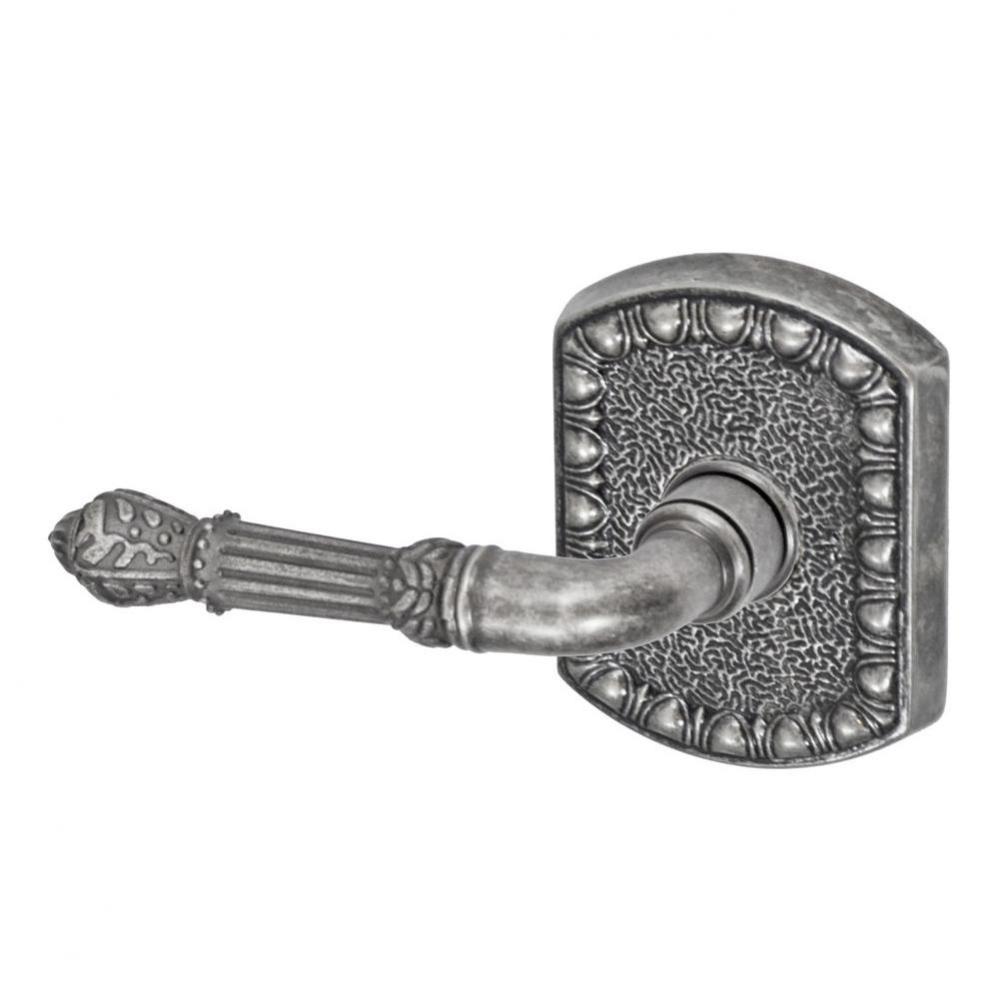 Venetian Lever with Olde World Rose Dummy Single in Antique Pewter - Left