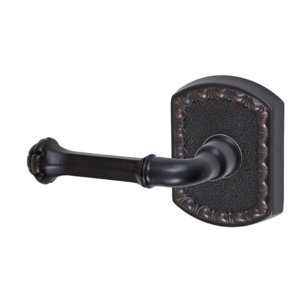 Tuscan Lever with Olde World Rose Dummy Single in Oil Rubbed Bronze - Left