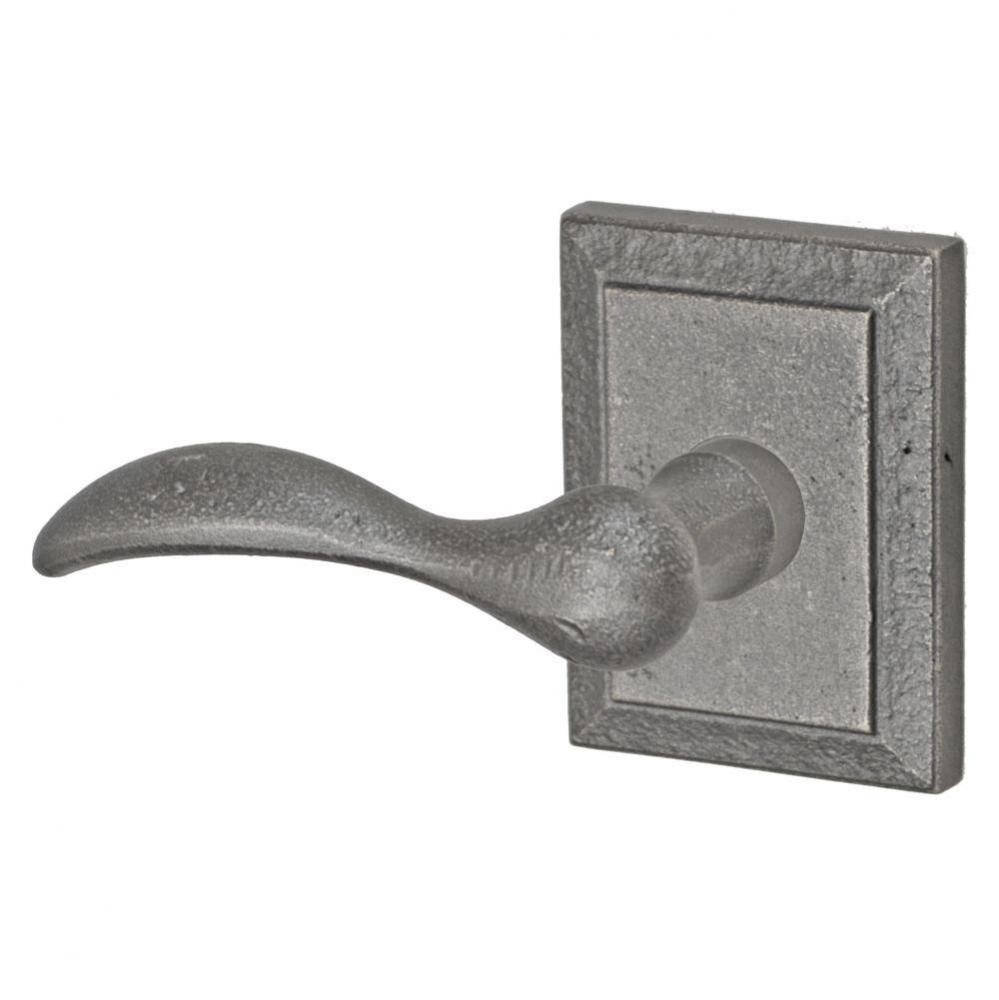 Sandcast Rainier Lever with Ahwahnee Rose Dummy Single in Antique Relic Pewter - Left