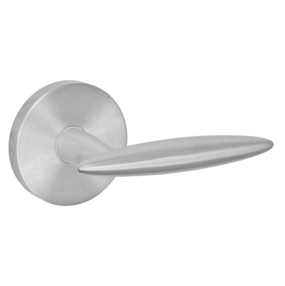 3010 - Stainless Steel Lever with Contemporary Rose Dummy Single in Brushed Stainless Steel -