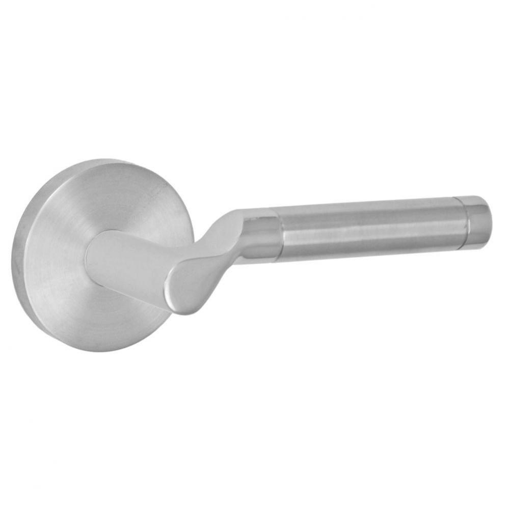 3020 - Stainless Steel Lever with Contemporary Rose Passage Set in Brushed Stainless Steel -