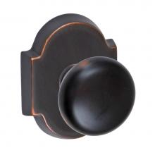 Fusion D-01-E3-E-ORB - Half-Round Knob with Beveled Scalloped Rose Dummy Single in Oil Rubbed