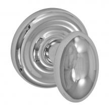 Fusion D-02-A7-E-PLC - Egg Knob with Contoured Radius Rose Dummy Single in Polished