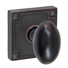 Fusion D-02-E4-E-ORB - Egg Knob with Sonoma Rose Dummy Single in Oil Rubbed