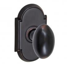 Fusion D-02-E8-E-ORB - Egg Knob with Tarvos Rose Dummy Single in Oil Rubbed