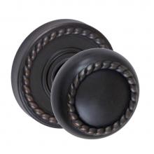 Fusion P-15-B8-0-ORB - Rope Knob with Rope Rose Passage Set in Oil Rubbed