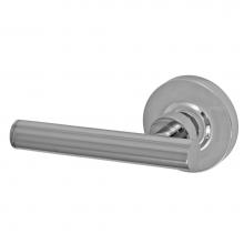 Fusion P-AC-A2-0-PLC-L - South Beach Lever with Contemporary Rose Passage Set in Polished Chrome - Left