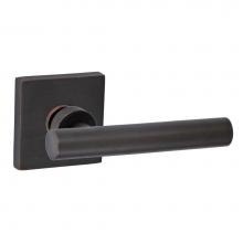 Fusion D-AC-S7-E-ORB-R - South Beach Lever with Square Rose Dummy Single in Oil Rubbed Bronze - Right